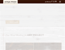 Tablet Screenshot of antiquewoodsla.com